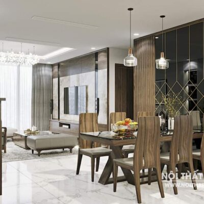 Nội Thất Căn Hộ Gỗ Óc Chó