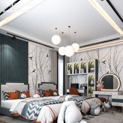 Phòng Ngủ 2 Giường Cho Bé