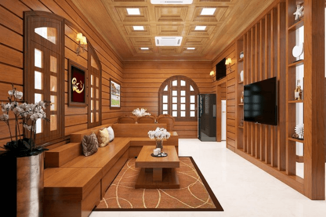 Bộ nội thất sofa gỗ gõ đỏ giá bao nhiêu 